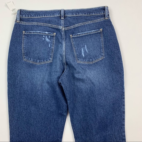 Old Navy High Rise Slouchy Straight Distressed Jeans Sz 10 - Picture 8 of 10